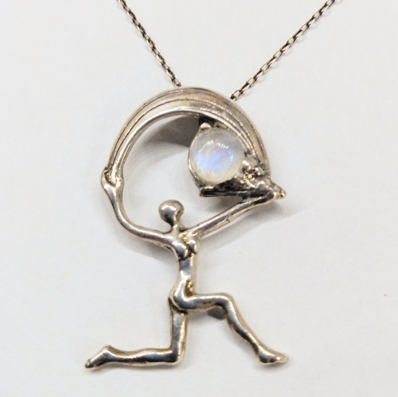 Jewelry - Moonstone Dancer Sterling Silver Necklace